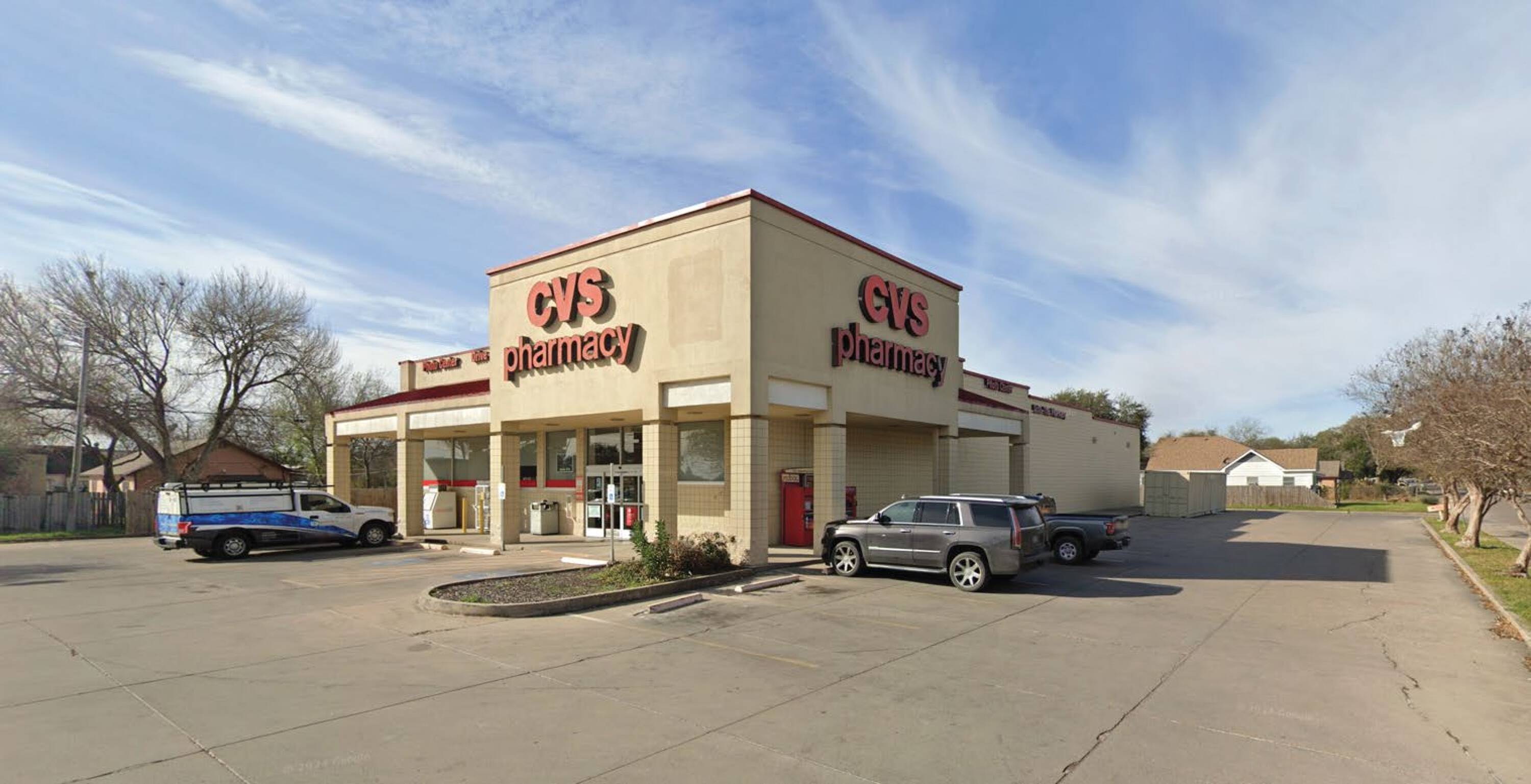 Exterior of 8,450 SF former CVS building at 215 N Texas Blvd in Alice, TX on ±1.03 acres with strong visibility at a lighted intersection